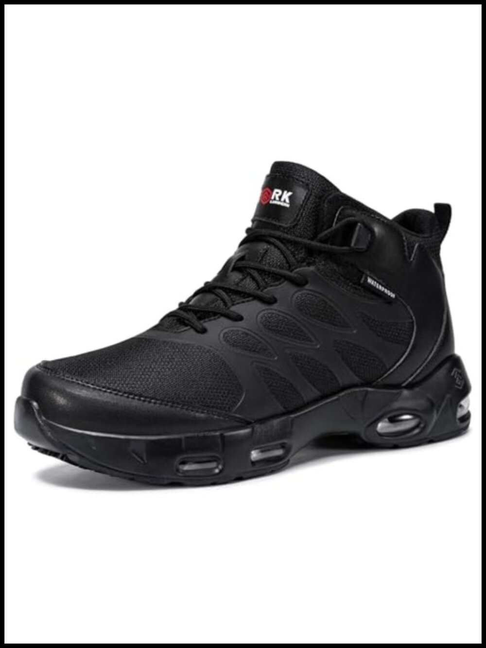 Men's Non Slip Waterproof Ankle Work Boots Mesh Chef Food Service Shoes